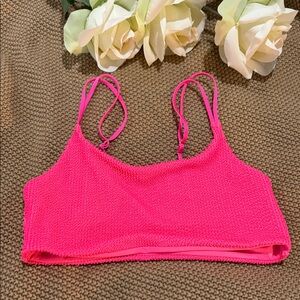 H&M Vibrant Pink Bikini Top